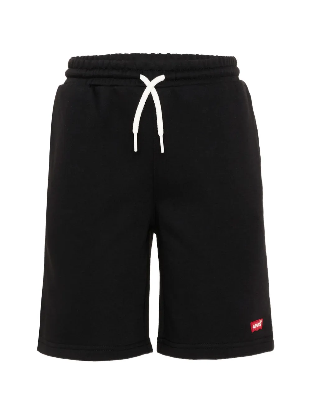 Levi's Kids logo-patch drawstring-waist shorts - Nero