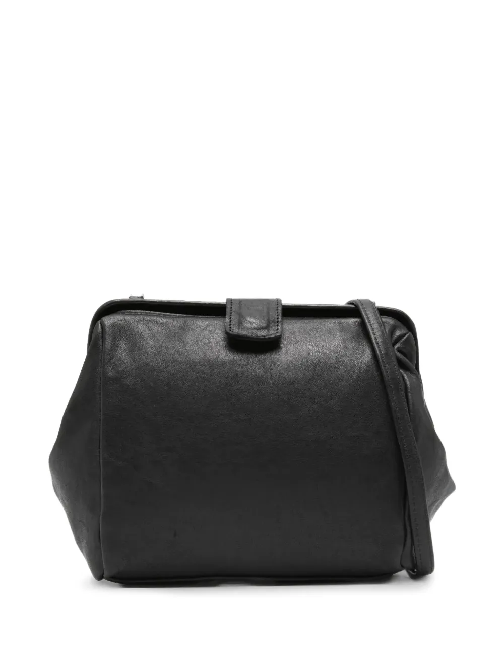 SOMMET Luma leather shoulder bag - Black