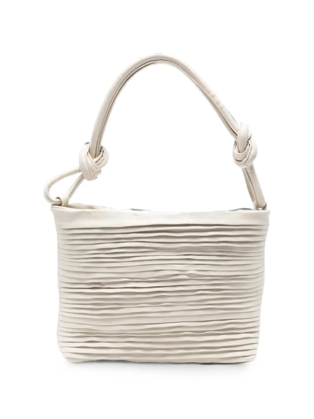 SOMMET Aisha Medium Rows knotted shoulder bag - Toni neutri