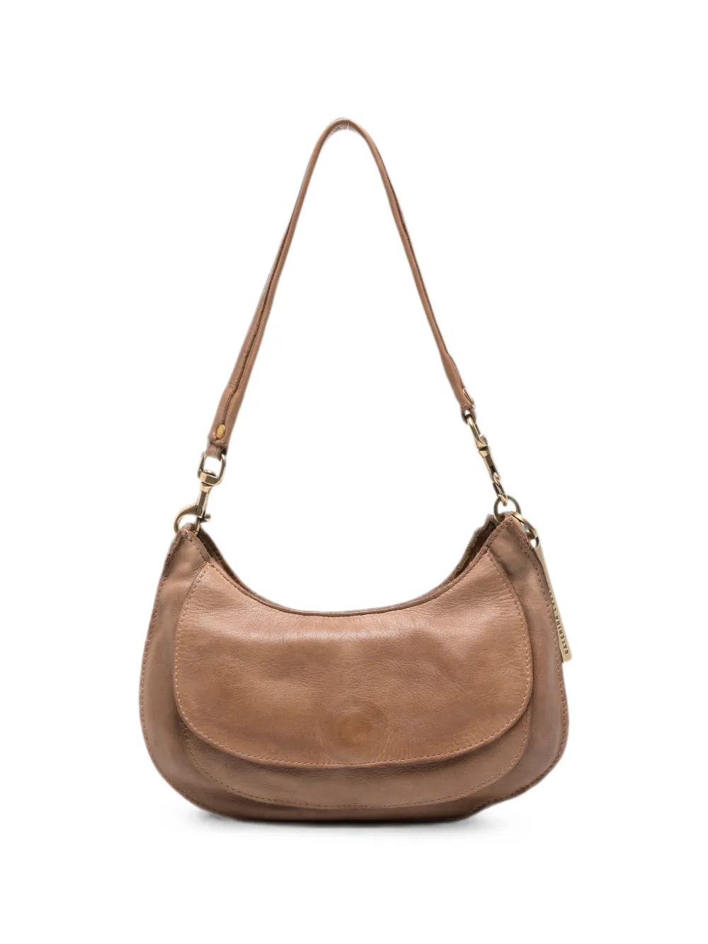 Caterina Lucchi Ludovica garment-dyed leather shoulder bag - Neutrals