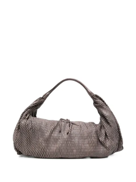 SOMMET Aura Rete L perforated leather shoulder bag