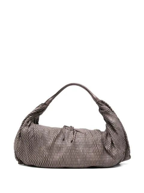 SOMMET Aura Rete L perforated leather shoulder bag