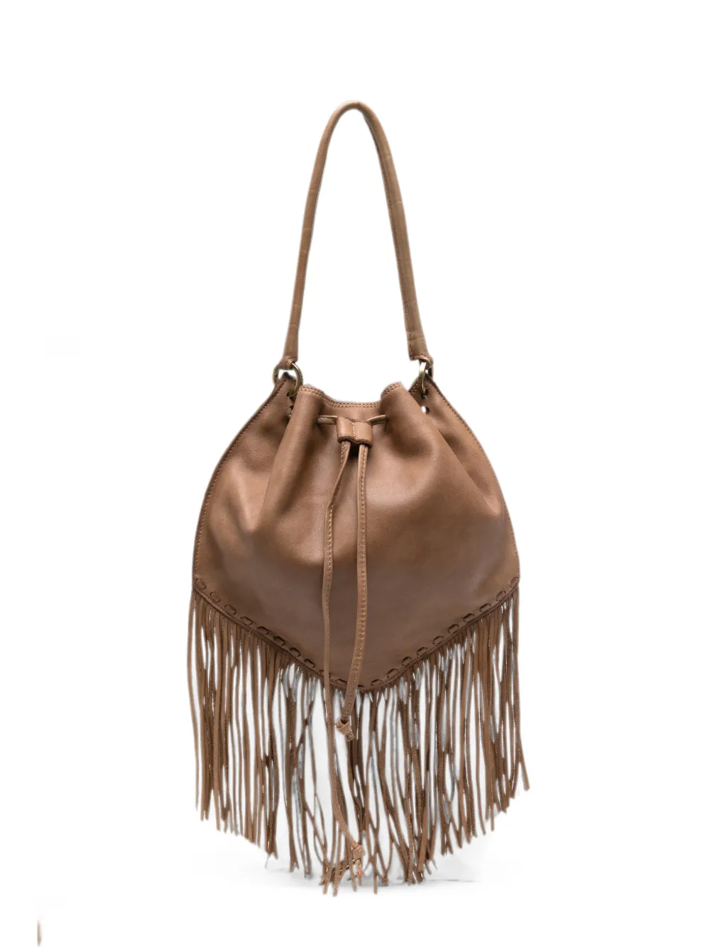 Caterina Lucchi Adelaide fringe-trimmed shoulder bag - Marrone