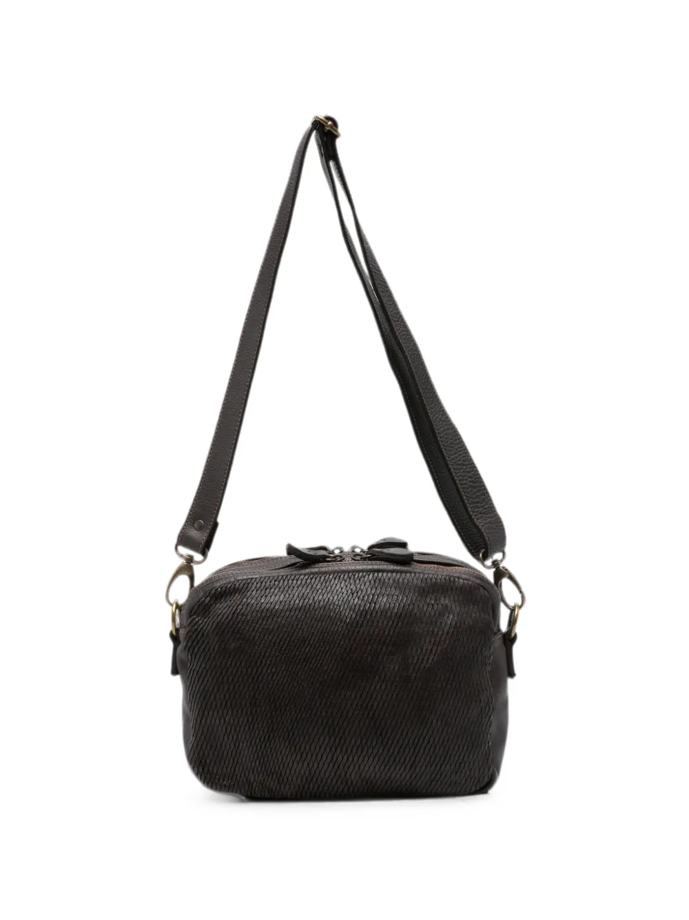 SOMMET Arlo Petalino textured leather shoulder bag - Marrone