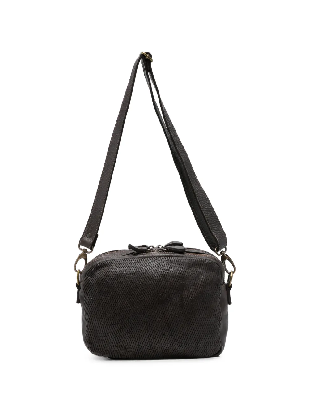 SOMMET Arlo Petalino textured leather shoulder bag - Marrone