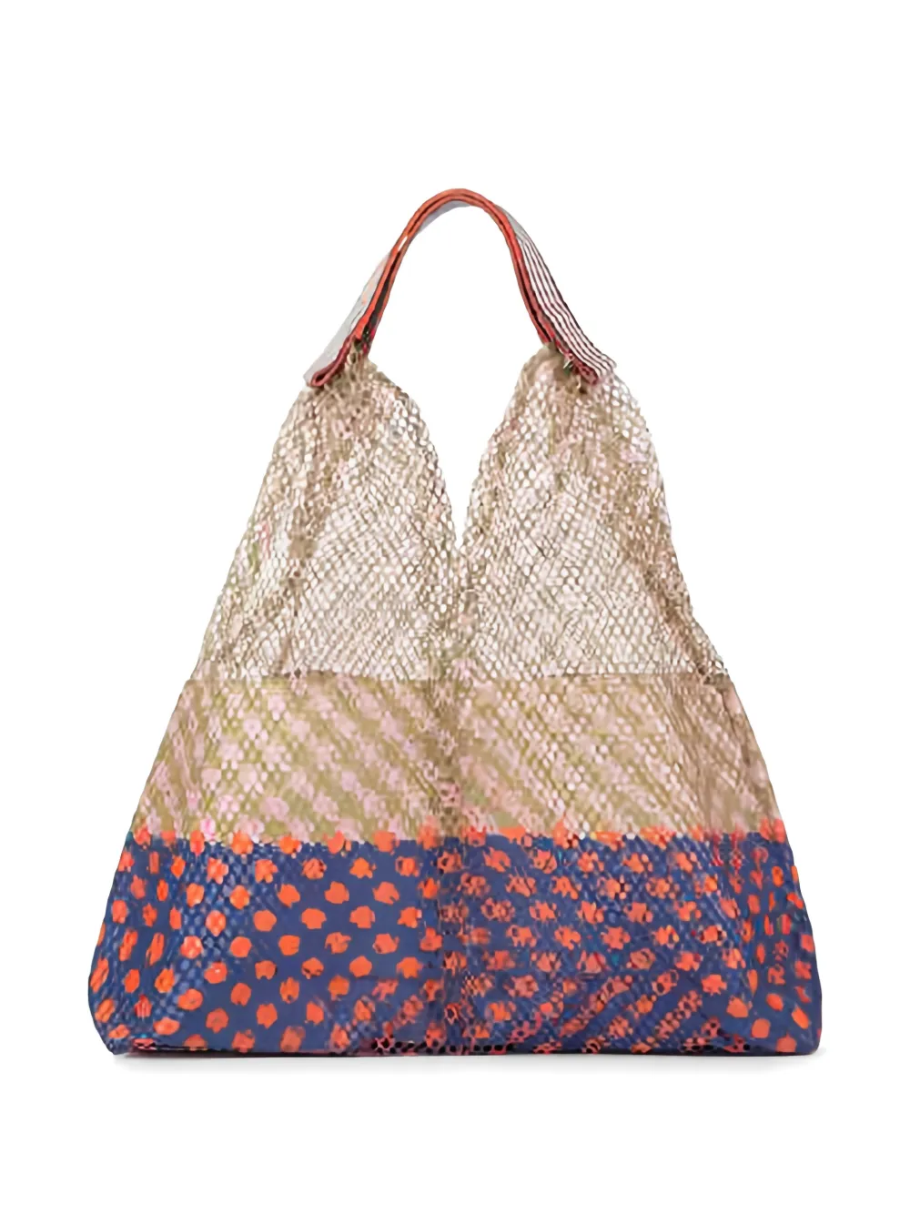 Épice Elziver geometric-print mesh tote bag - Blu