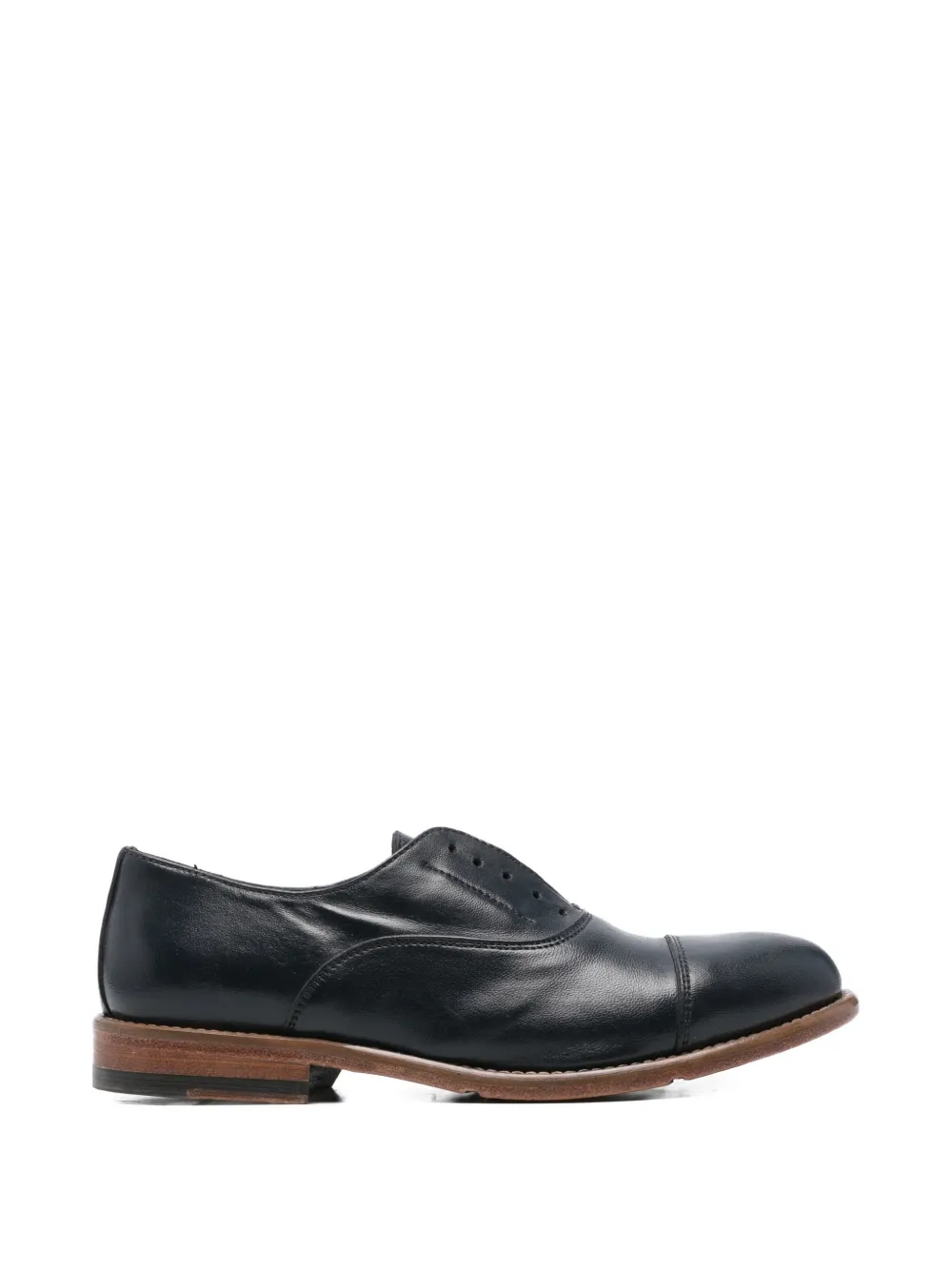 SOMMET Oxford schoenen met bewerkte neus Blauw