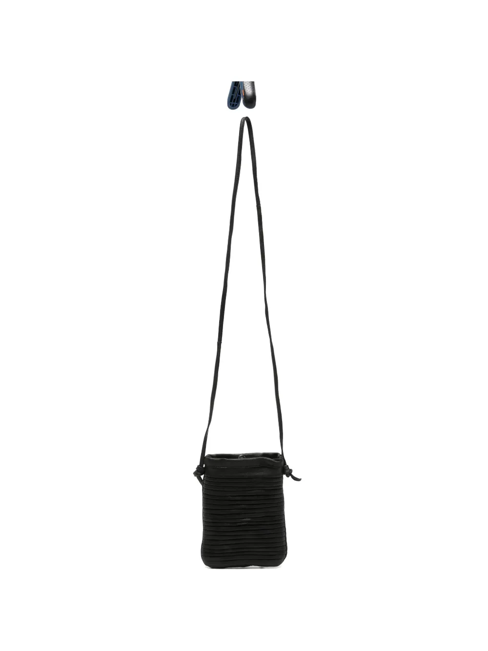 SOMMET Paloma Rows pleated crossbody bag - Nero