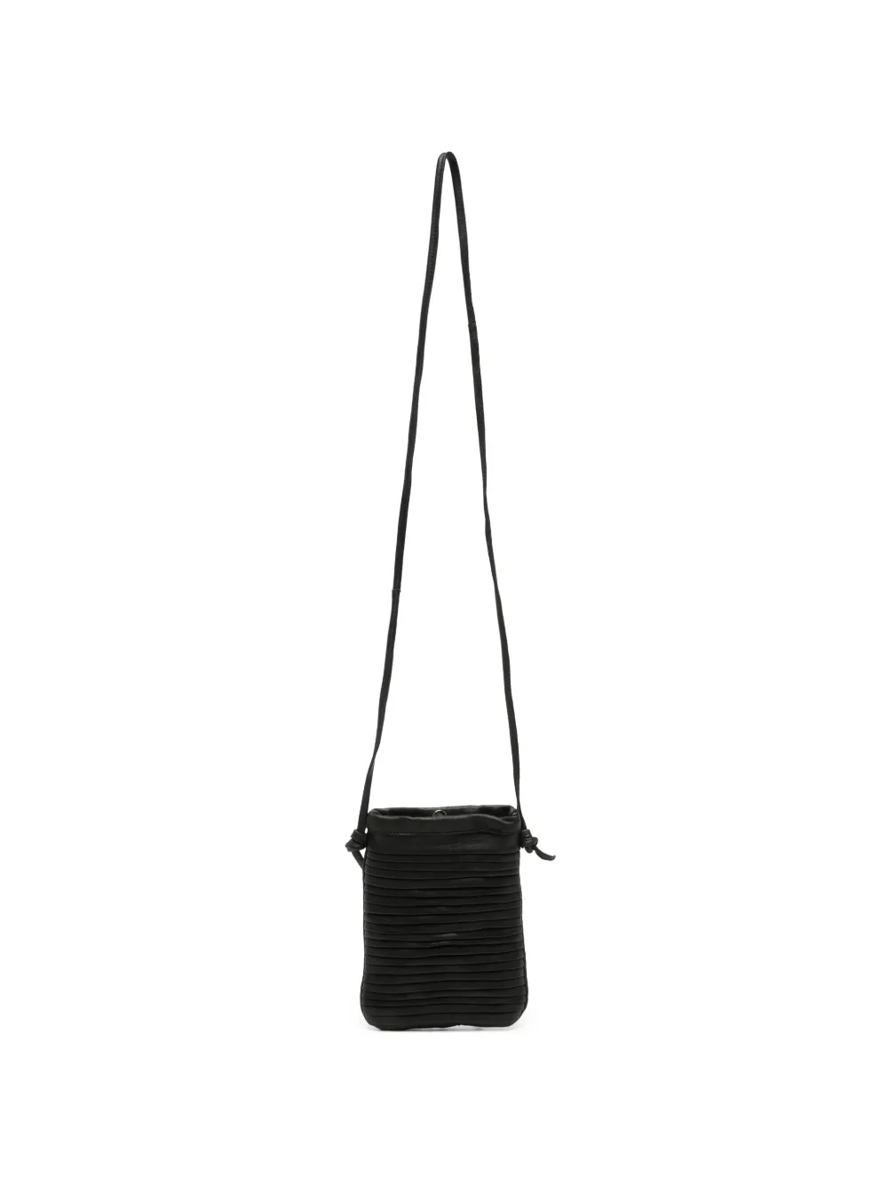 SOMMET Paloma Rows pleated crossbody bag - Nero