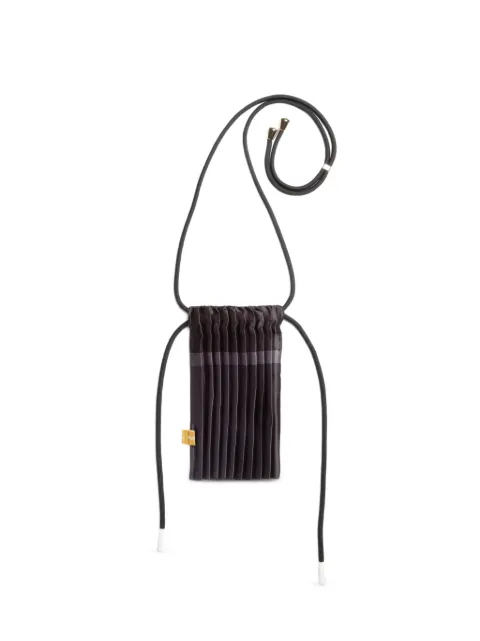 MULTITUDES BAGS pleated satin-finish mini bag