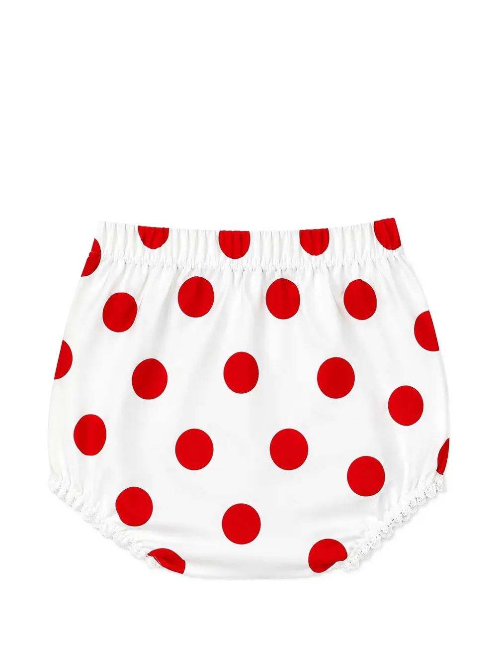 Cucu Lab Romeo polka-dot lace-trim shorts - Bianco