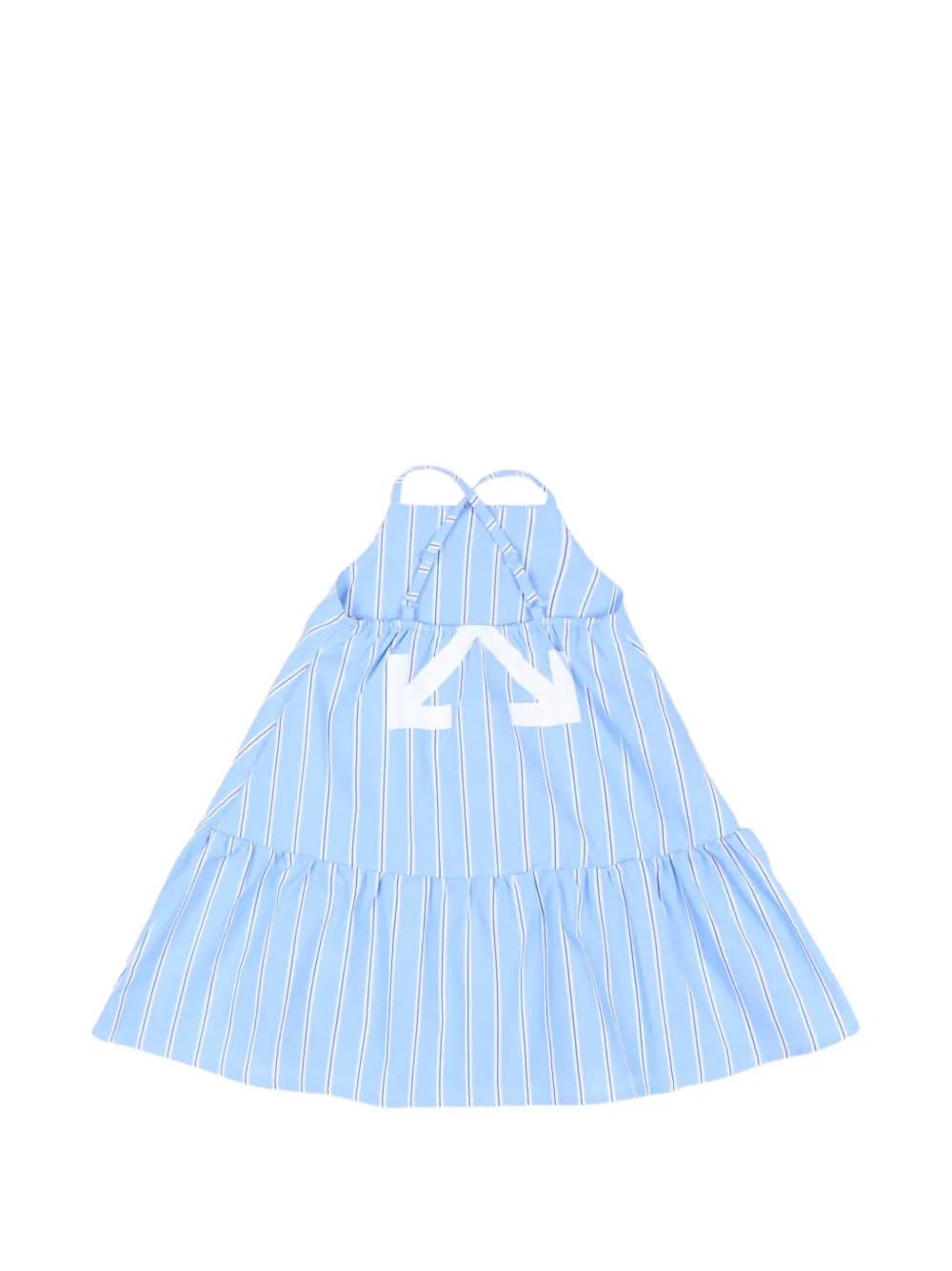Off-White Kids Gestreepte jurk Blauw