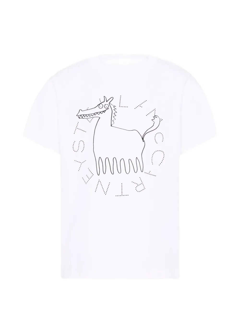 Stella McCartney Kids graphic-print short-sleeve T-shirt - Weiß