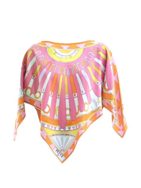 PUCCI Solei-print silk-twill kaftan