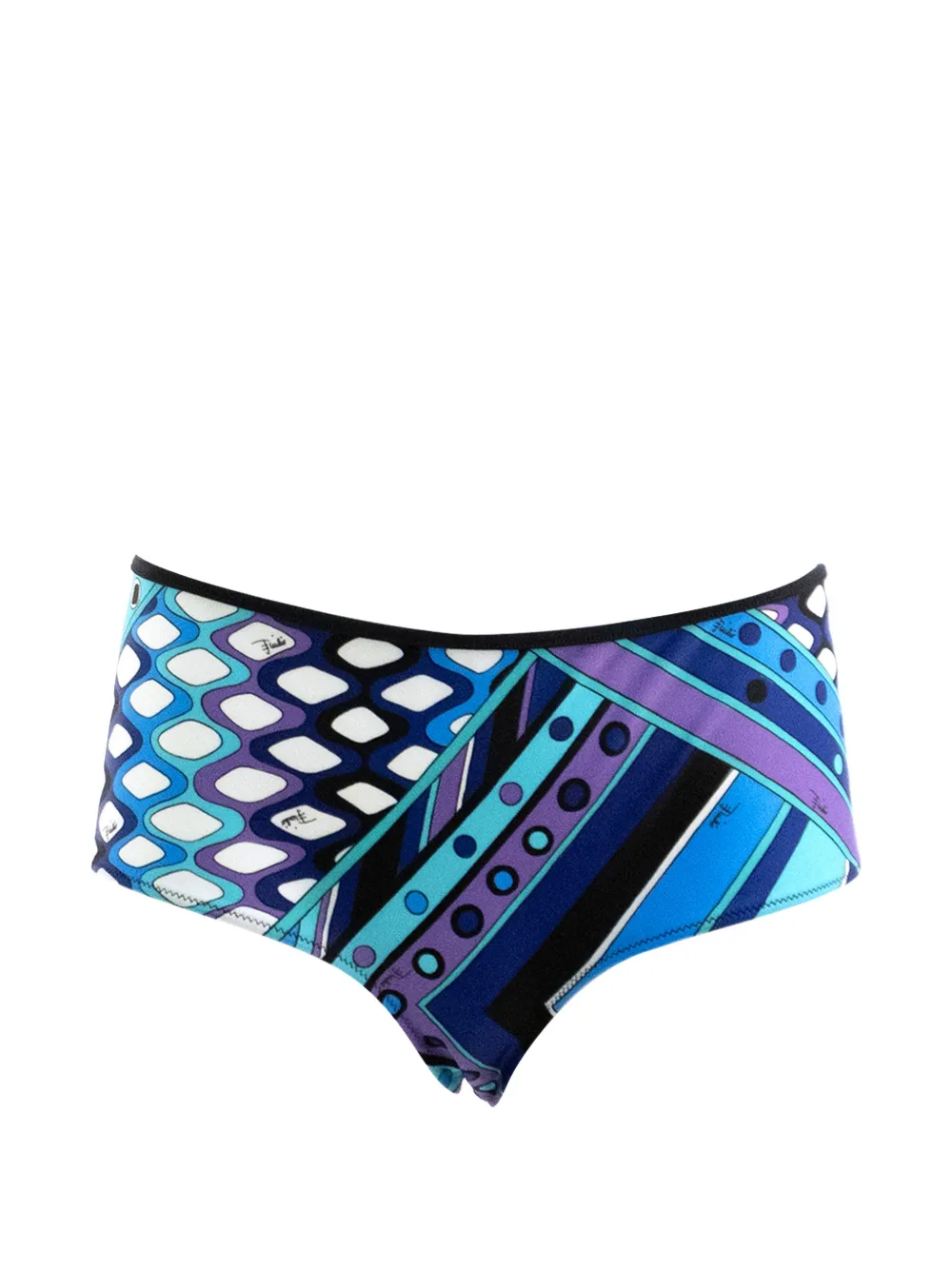 PUCCI Slip bikini con stampa Vivara - Blu