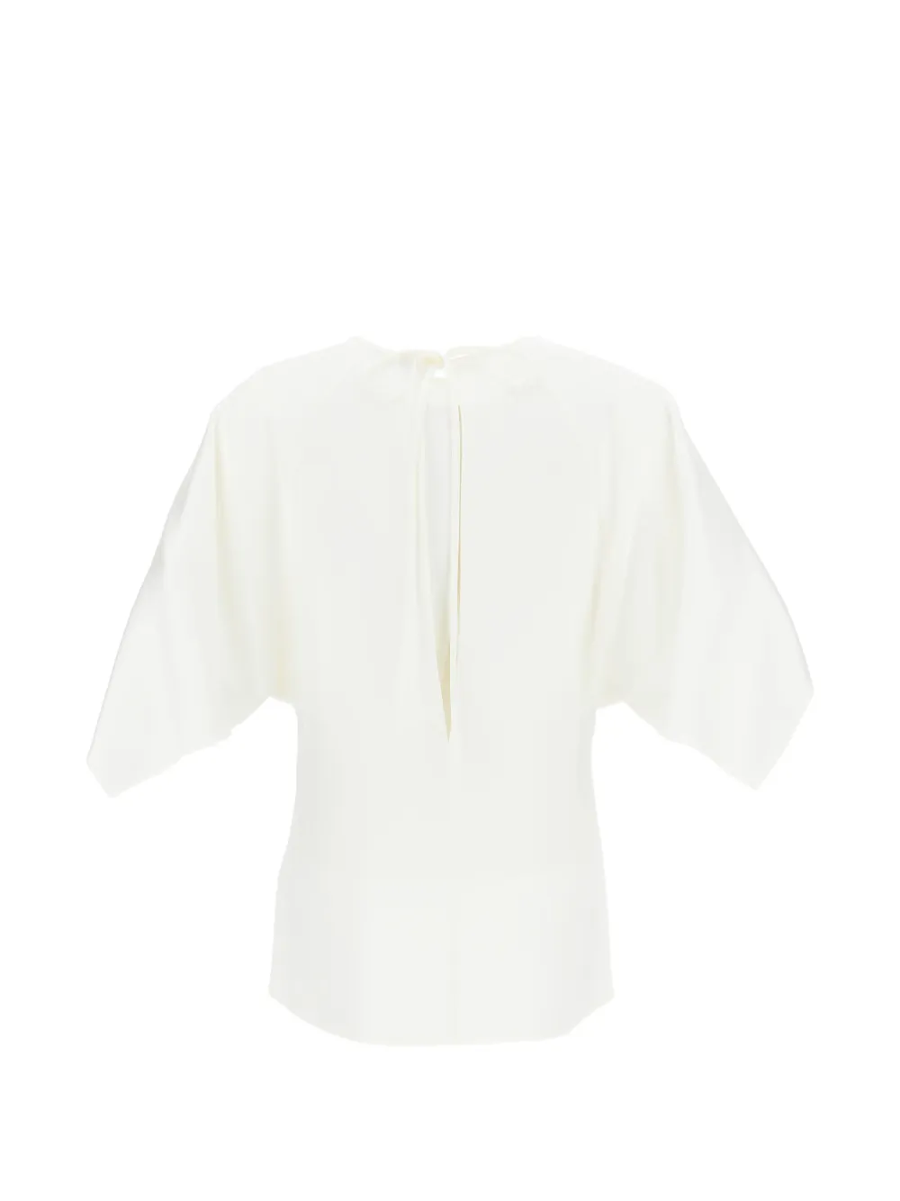 Stella McCartney Asymmetrische top met vleermuismouwen Wit