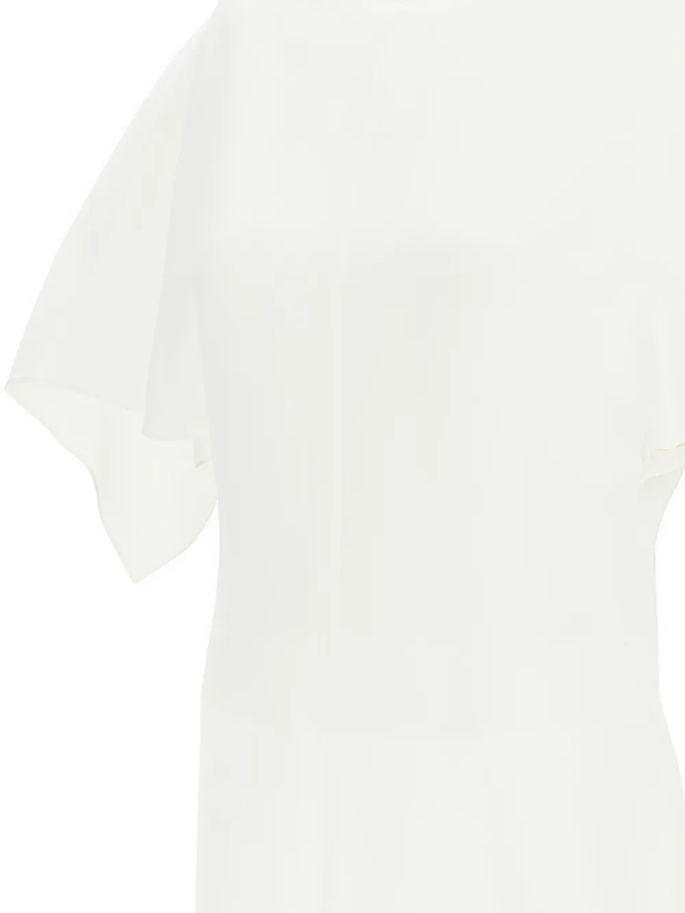 Stella McCartney Asymmetrische top met vleermuismouwen Wit