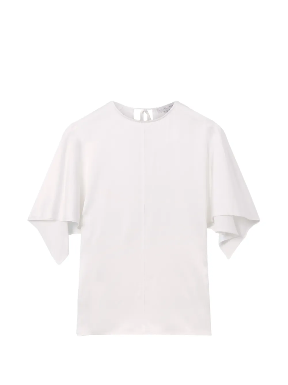 Stella McCartney batwing-sleeve asymmetric top - White
