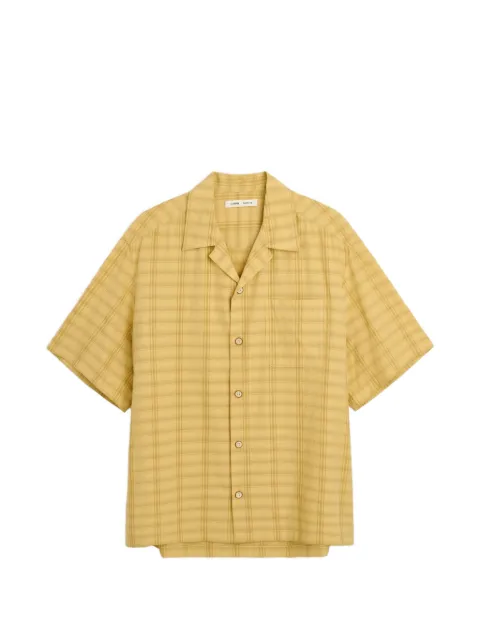 Cmmn Swdn Ture check-pattern button-down silk shirt