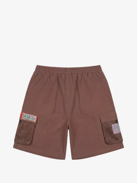 Pas de Mer Caterpillar mesh-pocket cotton cargo shorts