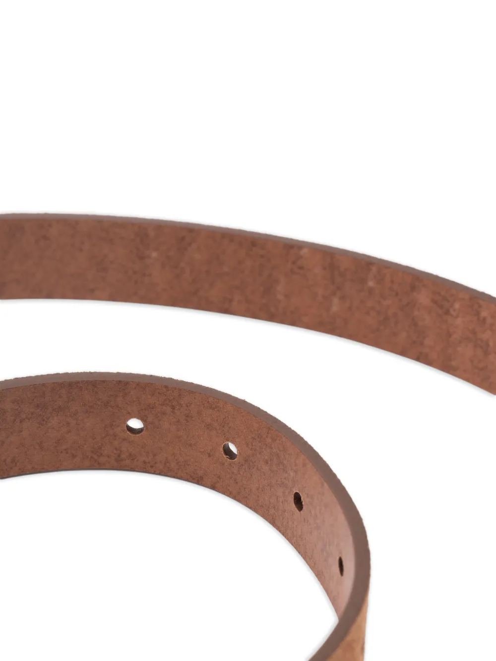 Brunello Cucinelli Suède riem Bruin