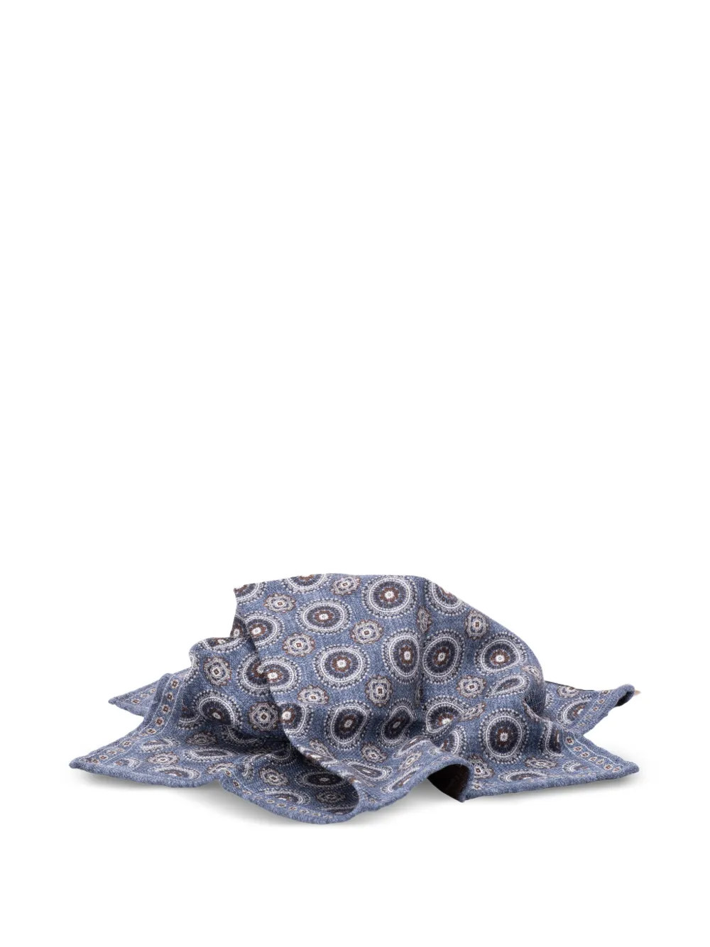 Brunello Cucinelli Pochet met geometrische print Blauw