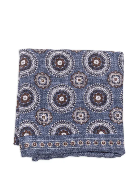 Brunello Cucinelli geometric-print pocket square