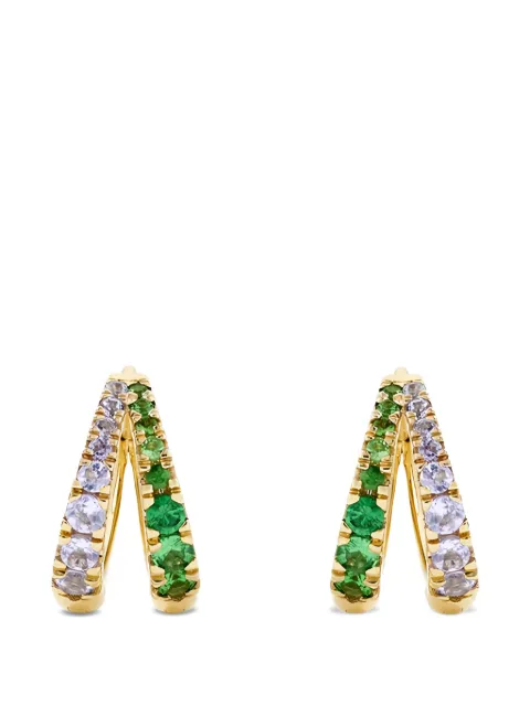 Dinny Hall aretes Signature Duo con tanzanita y tsavorita