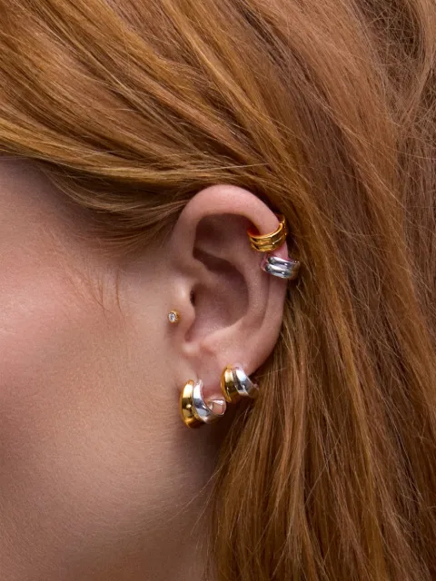 Dinny Hall Iceni double hoop earrings