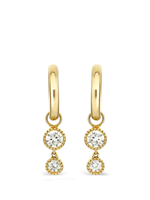 Dinny Hall diamond charm hoop earrings