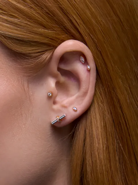 Dinny Hall My World T-Bar stud earrings