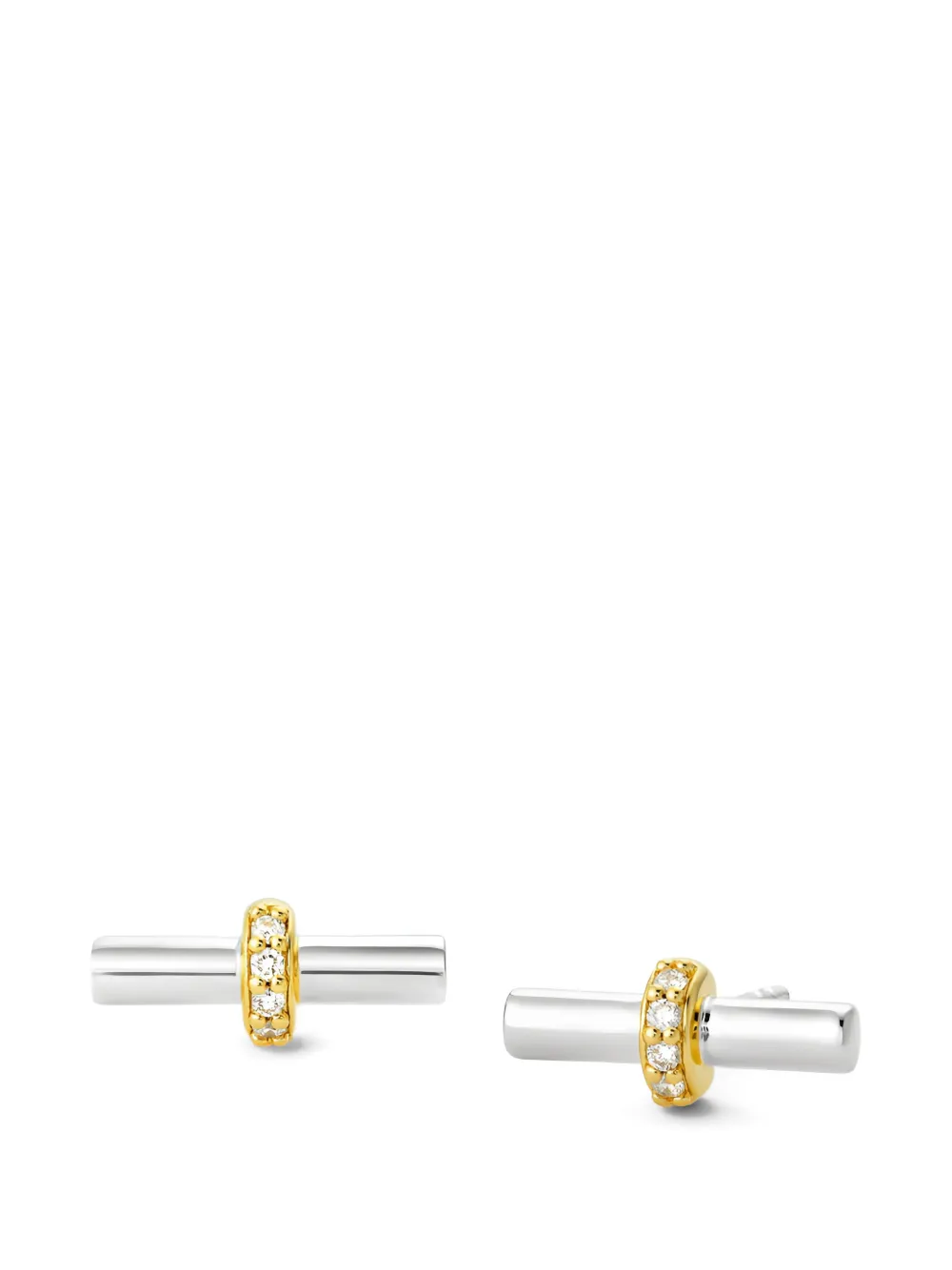 Dinny Hall My World T-Bar stud earrings - Argento