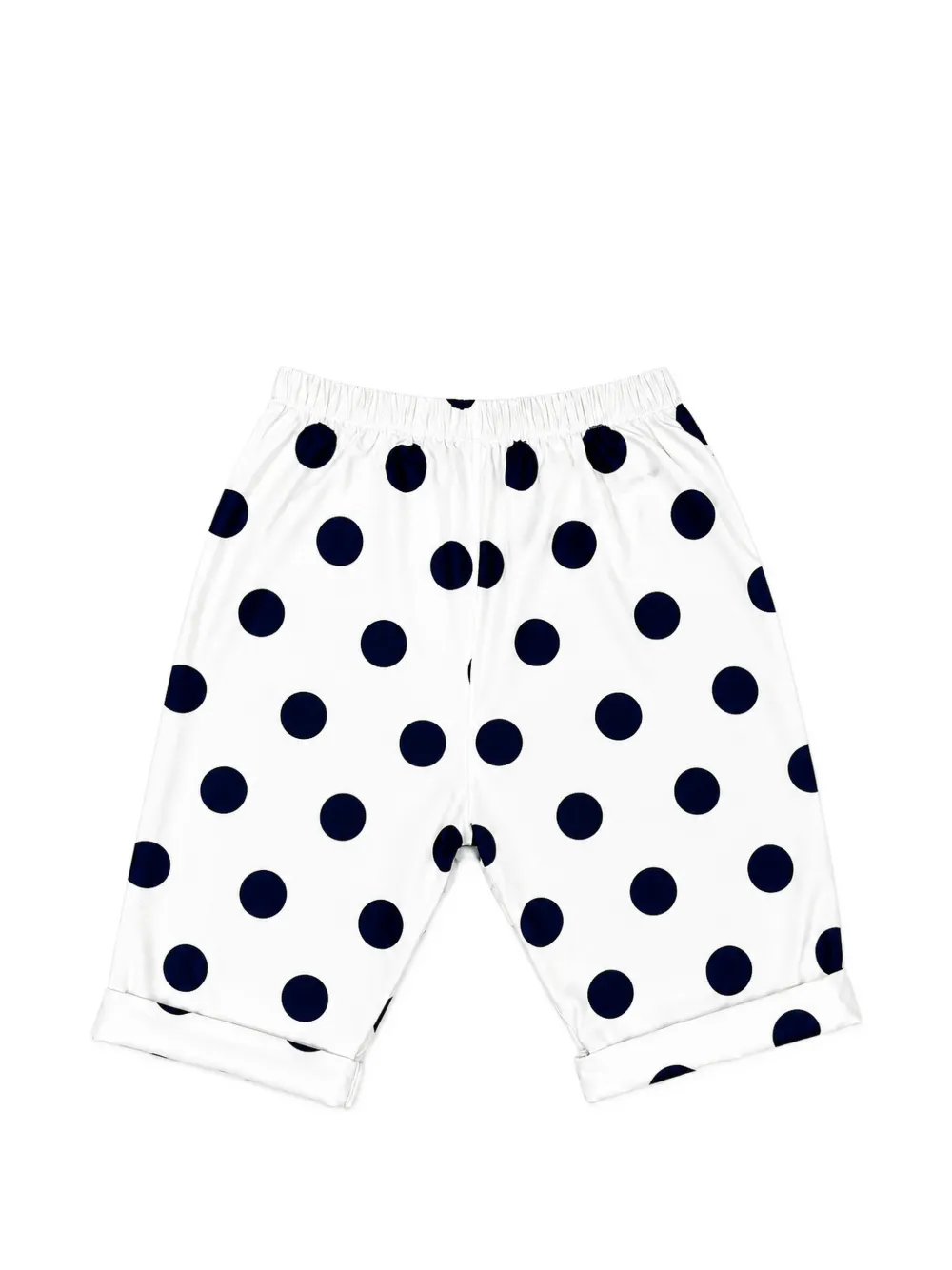 Cucu Lab polka-dot poplin trousers - Bianco