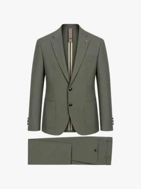 MULISH single-breasted pin-detail suit