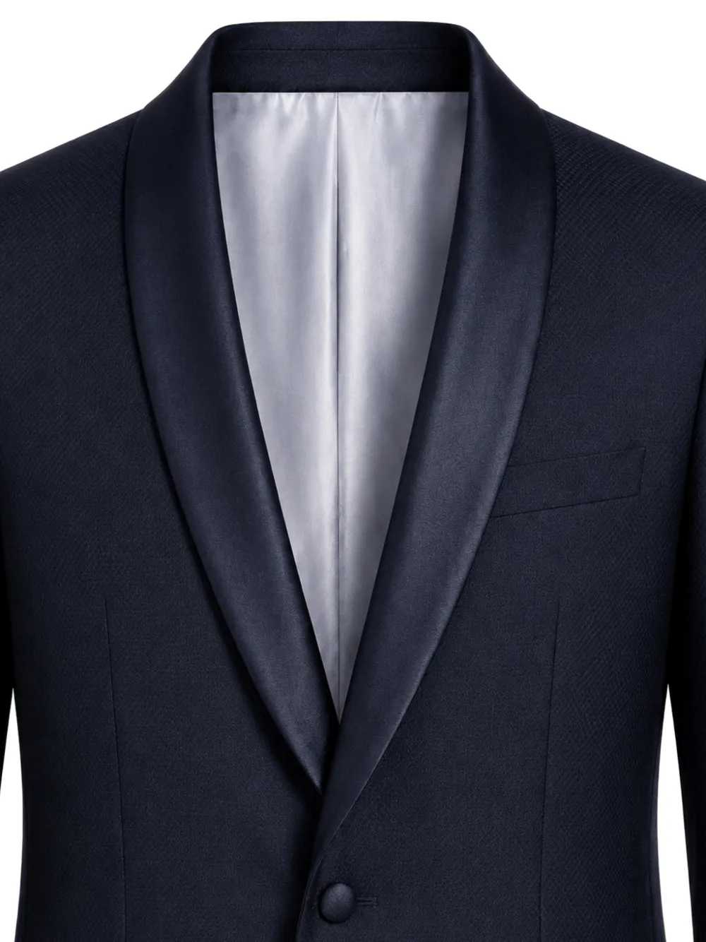 Paoloni Tweedelig pak met sjaalrevers Blauw
