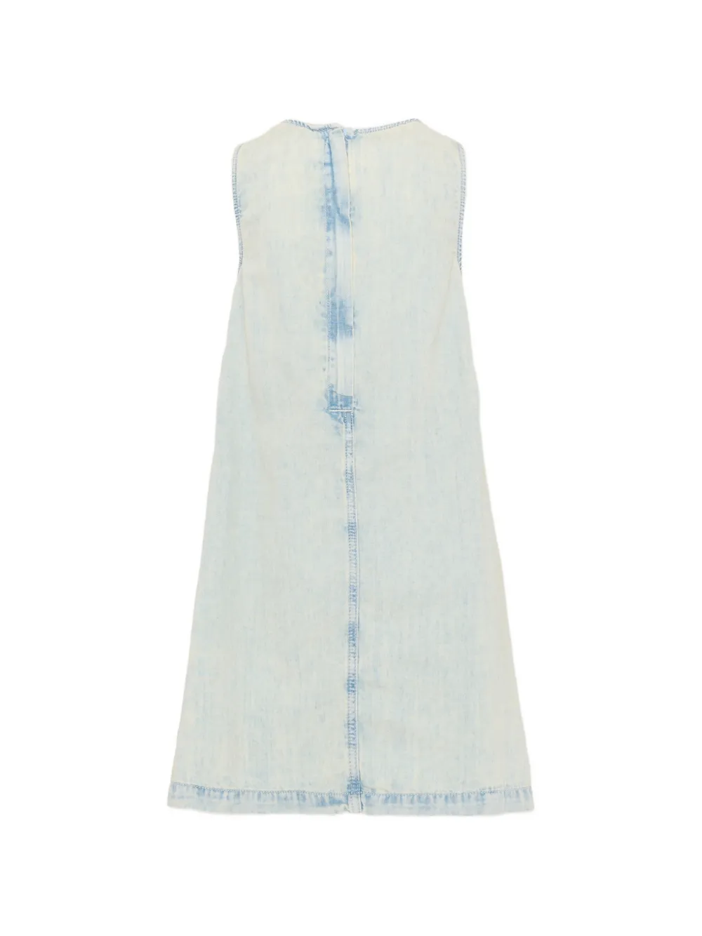 Calvin Klein Kids Mouwloze mini-jurk met geborduurd logo Blauw