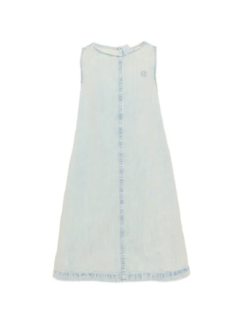 Calvin Klein Kids vestido corto sin mangas con logo bordado