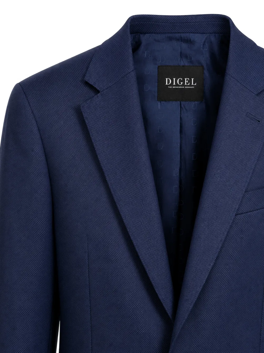  Digel Textured Single-breasted Suit - Blu 