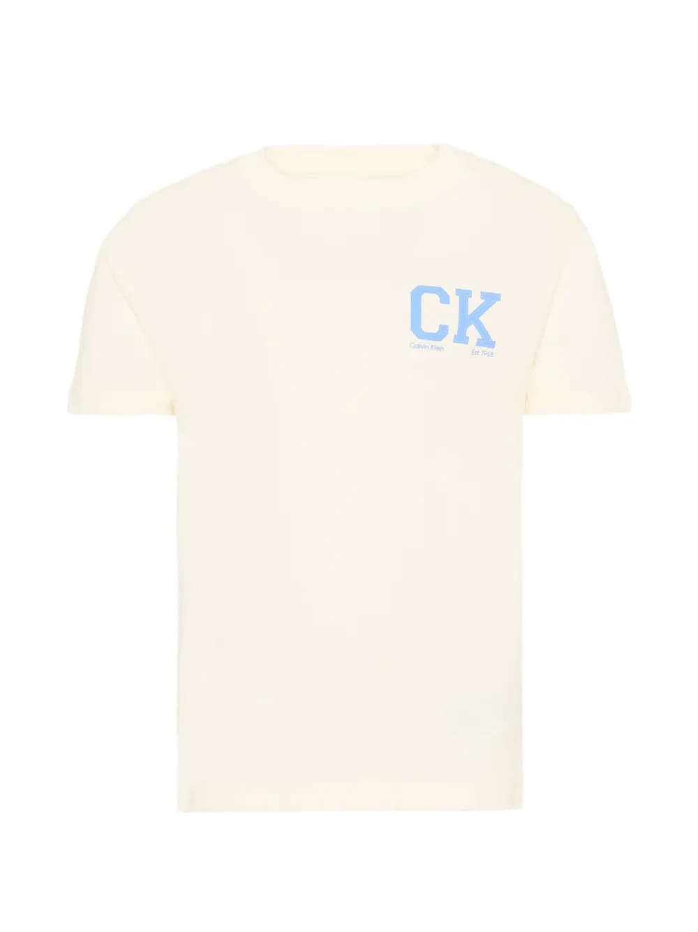 Calvin Klein Kids logo-print cotton T-shirt - Toni neutri