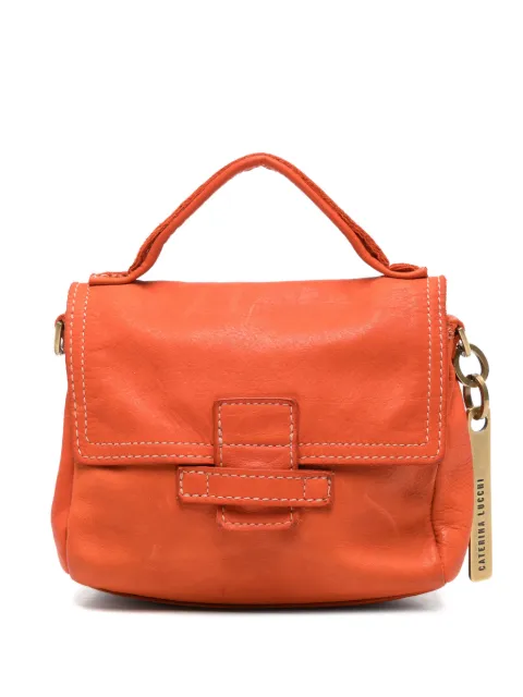 Caterina Lucchi small Maria crackled-effect tote bag