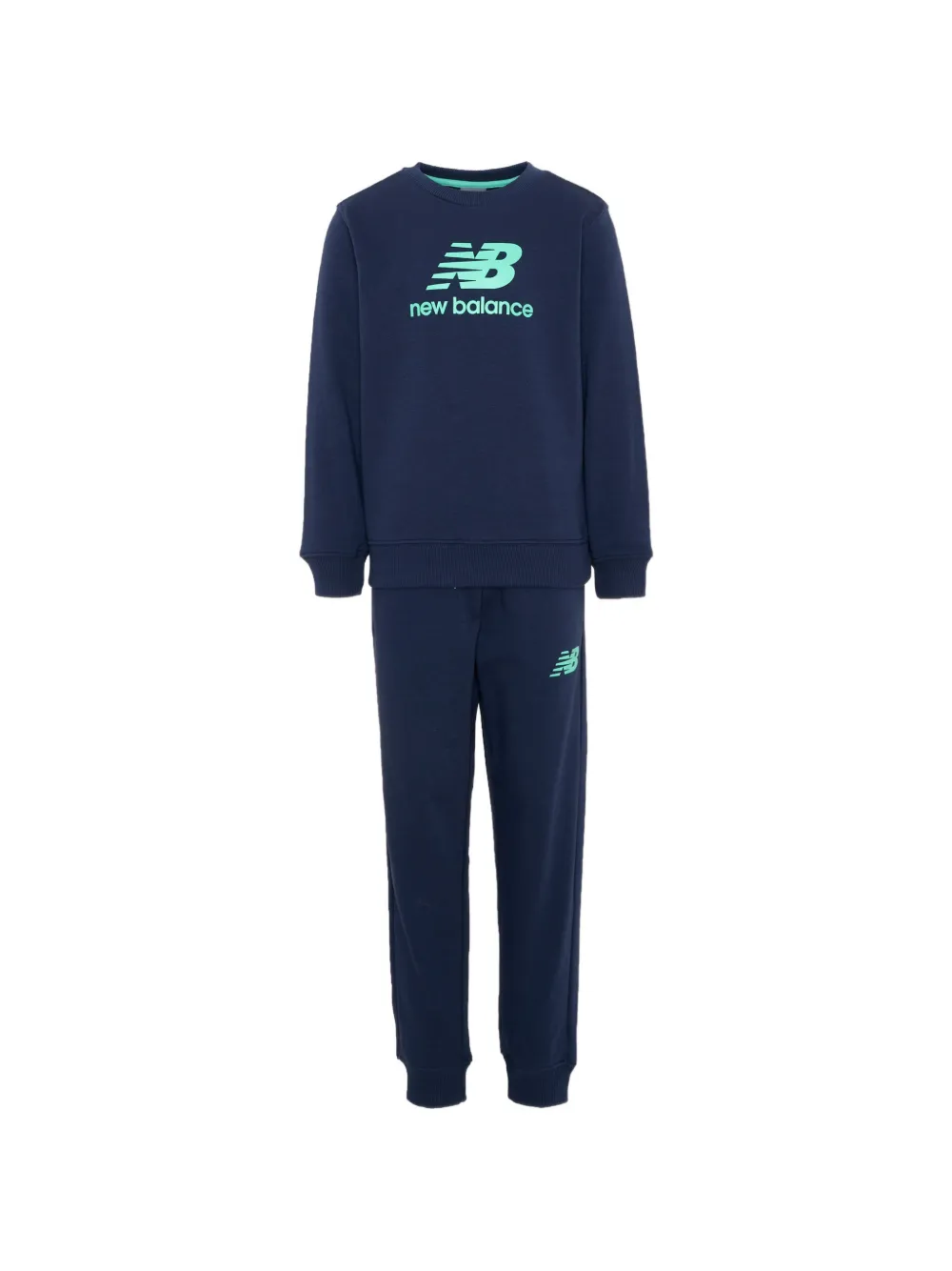 New Balance Kids logo-print tracksuit set - Blu