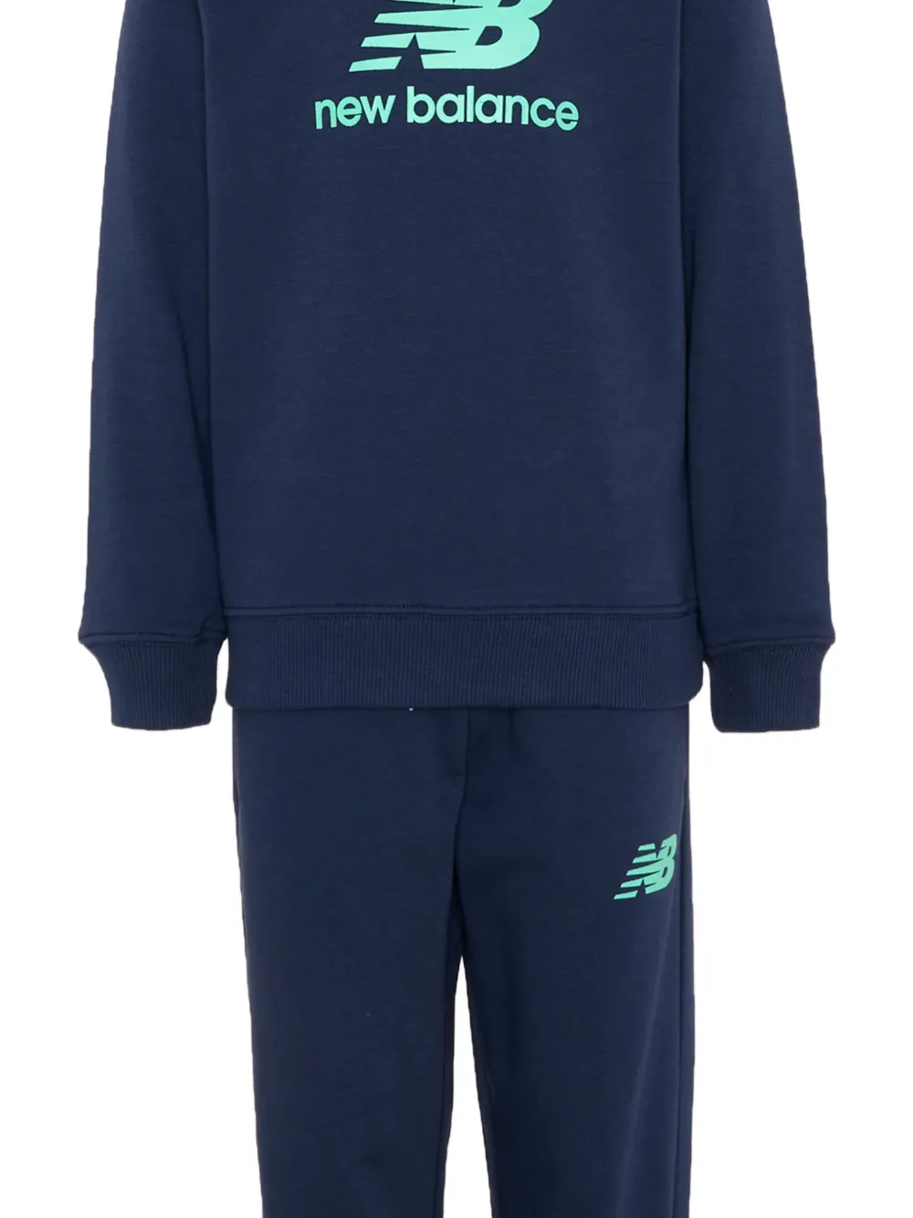 New Balance Kids Trainingspak met logoprint Blauw