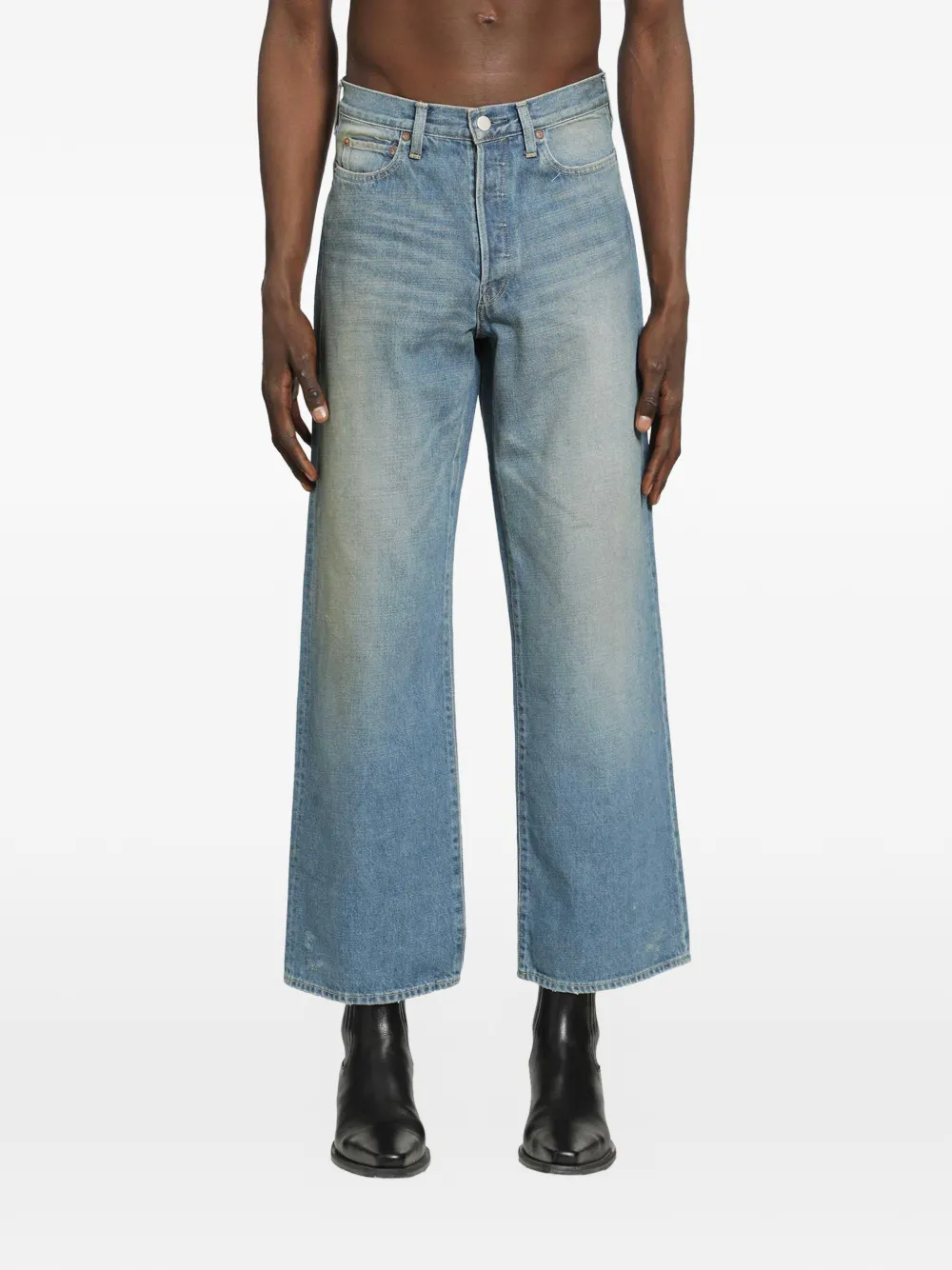 STEIN flared wide-leg jeans - Blu
