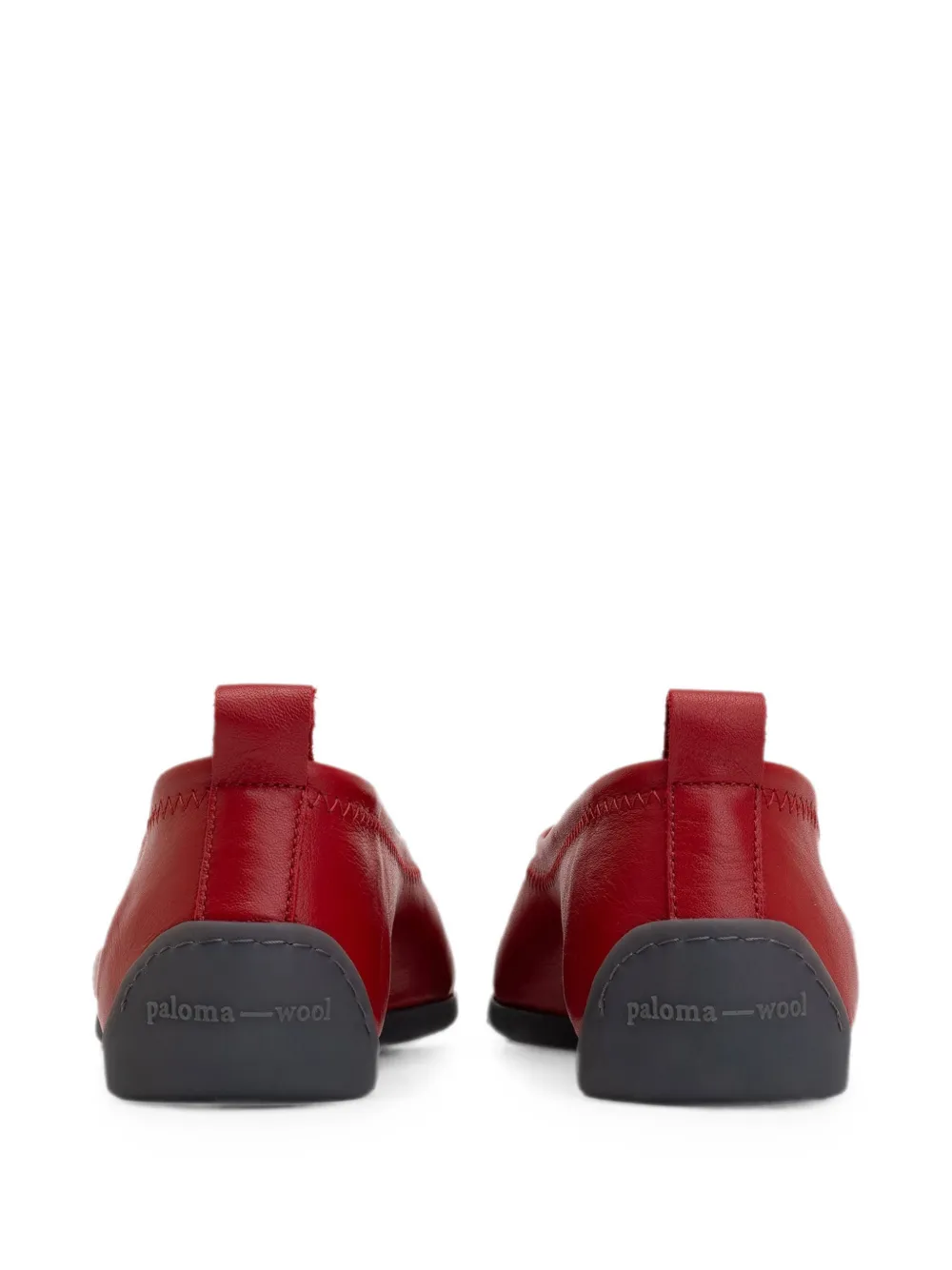 Paloma Wool Miles III leren ballerina's Rood