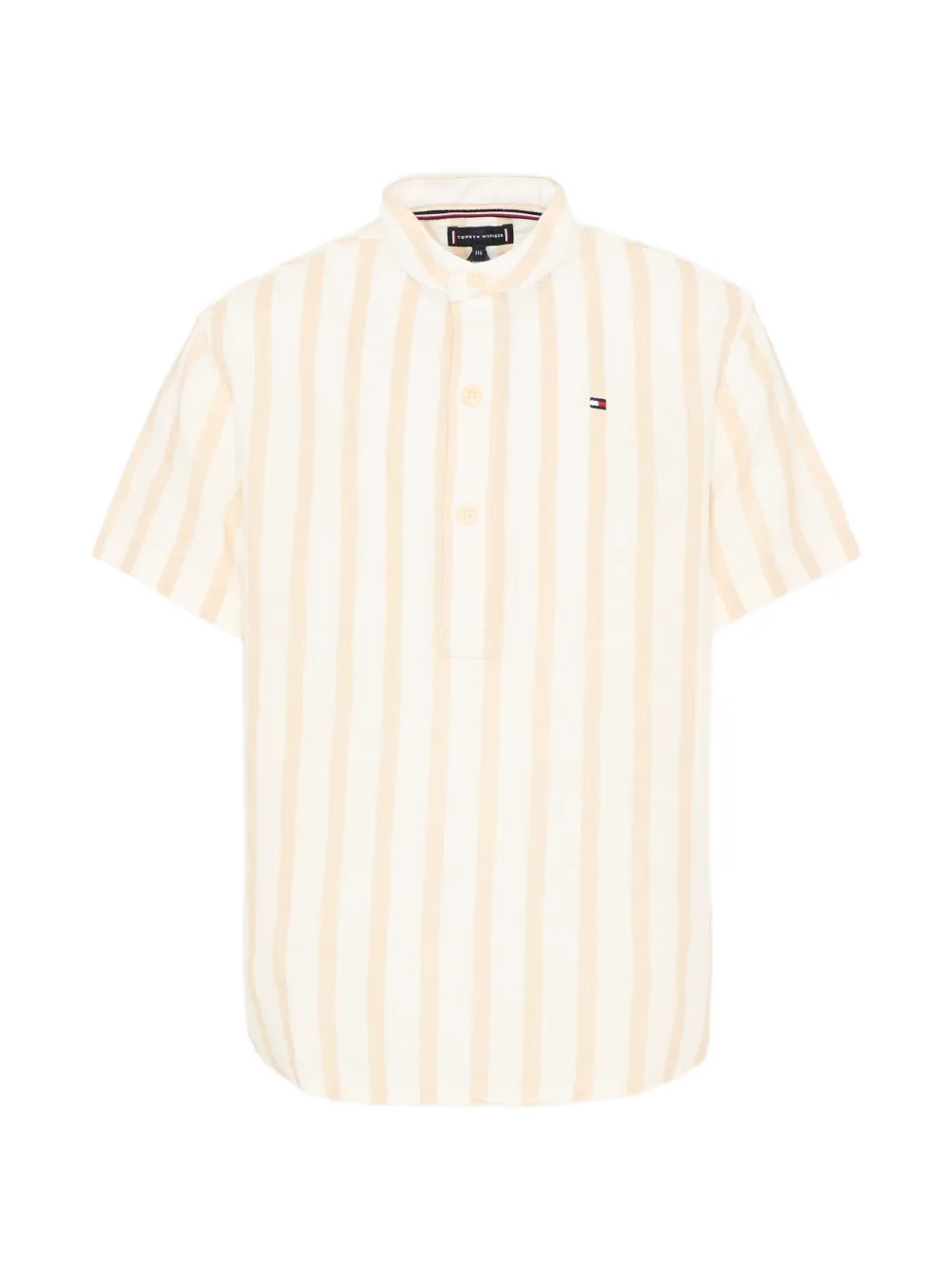 Tommy Hilfiger Junior striped short-sleeve polo shirt - Toni neutri