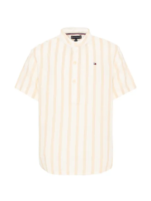 Tommy Hilfiger Junior striped short-sleeve polo shirt