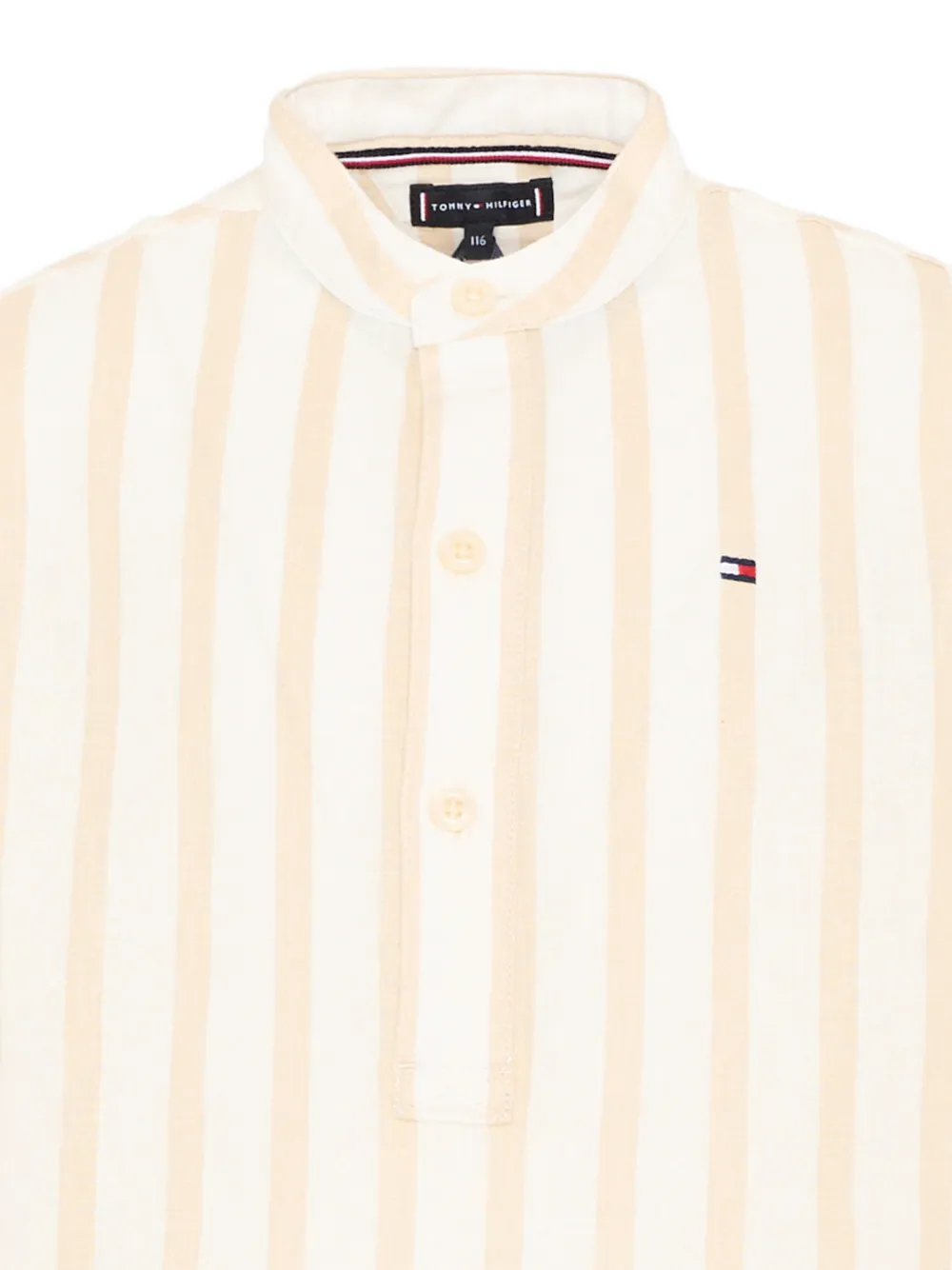 Tommy Hilfiger Junior Gestreept poloshirt Beige