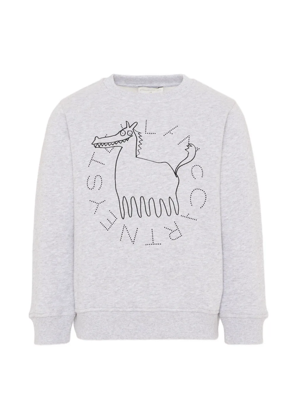 Stella McCartney Kids graphic-print cotton sweatshirt - Grau