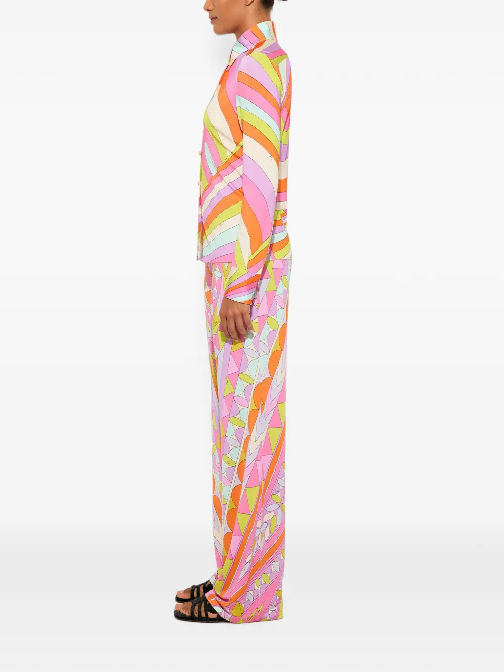 PUCCI Broek met print Roze