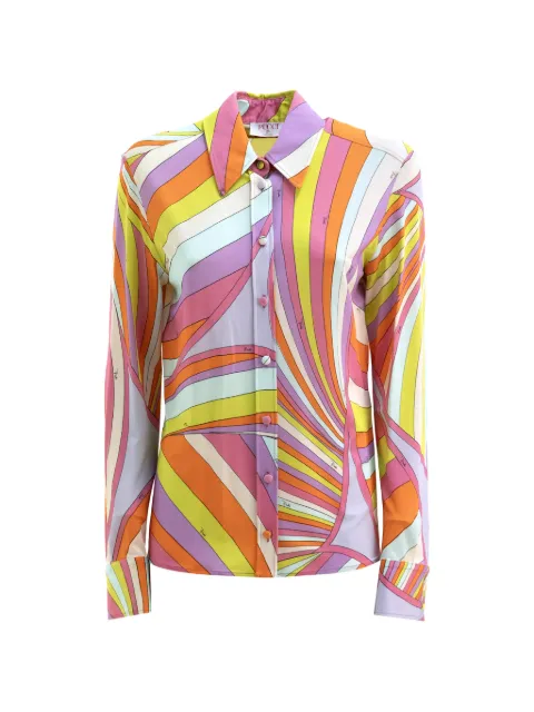 PUCCI camisa manga larga con estampado Iride
